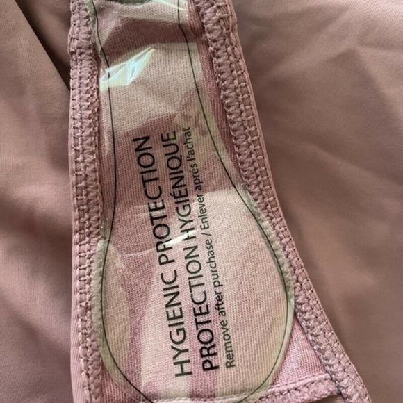 Velvet Rose swimsuit Pink Stretch V Neck Bikini Thong one piece New Sz medium - Picture 5 of 6